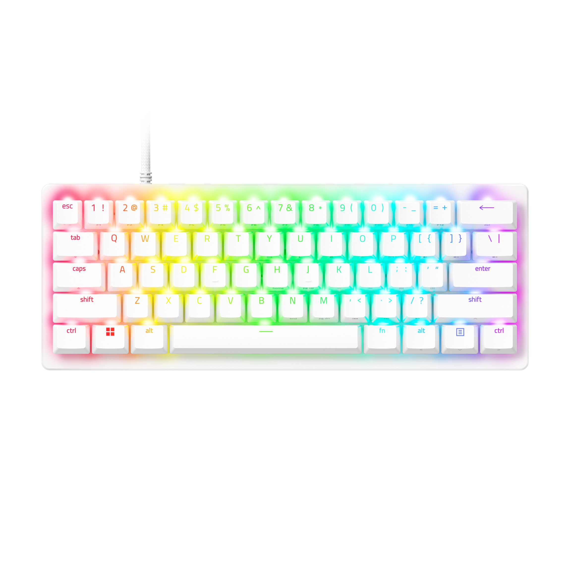 Razer Huntsman V3 Pro Mini 60% Optical Gaming Keyboard, White photo 1