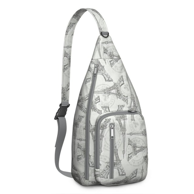 Trip Essentials Sling Backpack - Compact Lightweight Shoulder Bag for Vacation & City Exploration, Fashionable Anti-Theft Design