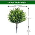 thumbnail image 3 of Set of 4-25-pulgada artificial cedar topiary trees con ground spike para indoor y outdoor use, 3 of 7