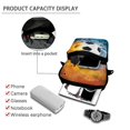 thumbnail image 4 of FUIALDOLG Crossbody Shoulder Bag with Fire Water Soccer Pattern, Polyester Adjustable Crossbody Purse for Unisex Travel and Daily Shopping, 4 of 8