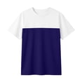 Boys Geometric Color Block Fashion Short Sleeve T-Shirt – Splicing ...