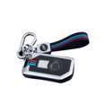 thumbnail image 1 of Kenally Funda para llave de coche, soporte para llaves de 360 ​​°, resistente al agua, antiarañazos, mando a distancia, accesorios Automoción decorativa y accesorios Plata Hebilla de cuerda manual, 1 of 6