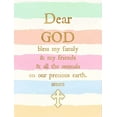 thumbnail image 2 of Dos Santos, Bella 12x14 White Modern Wood Framed Museum Art Print Titled - Dear God, 2 of 4