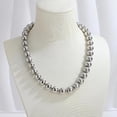 thumbnail image 5 of Leaf Resin Chunky Beaded Necklace for Women, Simple Modern Style Necklace Jewelry Accessory, 5 of 6