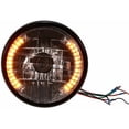 thumbnail image 3 of 7 faros redondos para motocicleta LED intermitentes luz azul universal, modelo: 24, 3 of 5