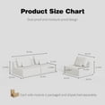 thumbnail image 2 of Homy Casa Oversized Boucle Modular Sectional Sofa, Luxury Foam-Filled Floor Couch, 2 of 10