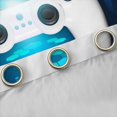 thumbnail image 4 of Manfei Game Repeat Curtains Pack of 2 (42x84 Each) for Teen, White Game Console Curtains Blackout, Cartoon Gamepad Gaming Bedroom Curtains, Curtains and Drapes Decor, 4 of 6