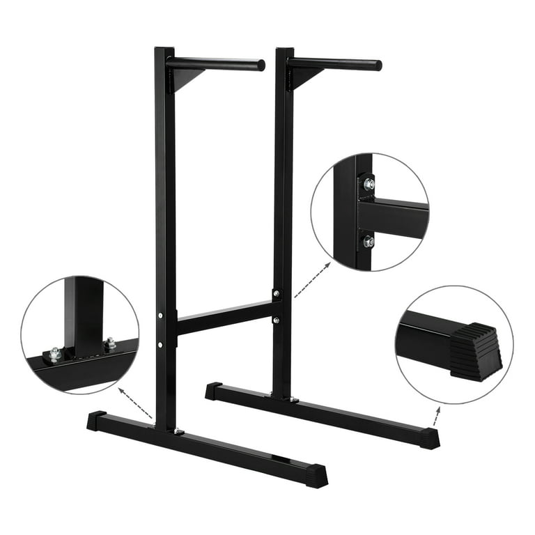 Maori Sukkerrør Meddele Mllieroo Heavy Duty Dipping station Dip Stand Pull Push Up Bar Fitness  Exercise Home Workout Gym - Walmart.com