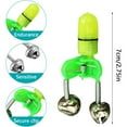 thumbnail image 4 of WuPing 20 Pcs LED Fishing Flashers (Red and Green), LED Indicator at Rod Tip, Luminous Fishing Bite Indicators Light with Night Fishing Bite Alarm Bell, 4 of 10
