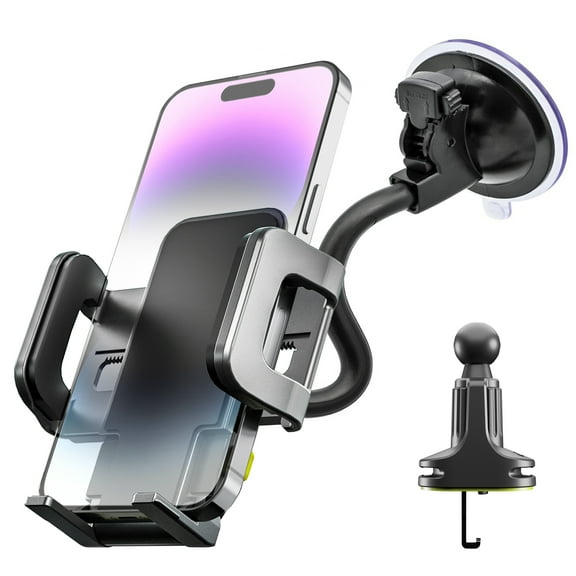 Open Box Bracketron TripGrip Window and Vent Mount, GPS Car Mount, Windshield Cell Phone Holder for Car, Includes Vent Clip