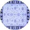 thumbnail image 1 of Ahgly Company Indoor Round Persian Blue Traditional Area Rugs, 7' Round, 1 of 4
