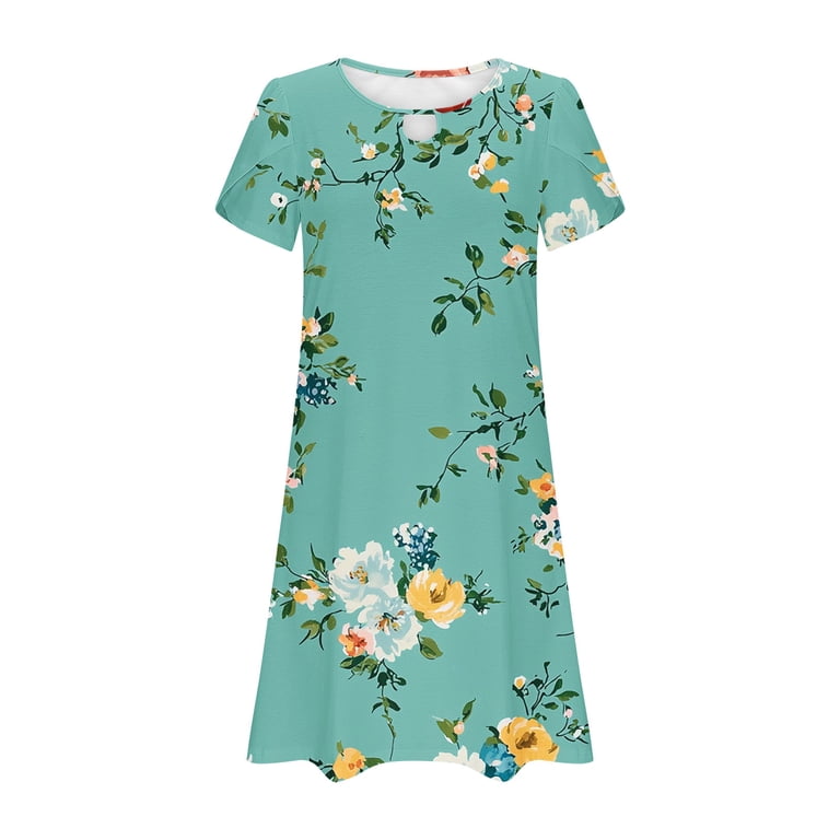 navy blue dress for baby girl Short Sleeve A-Line Dress main image 0