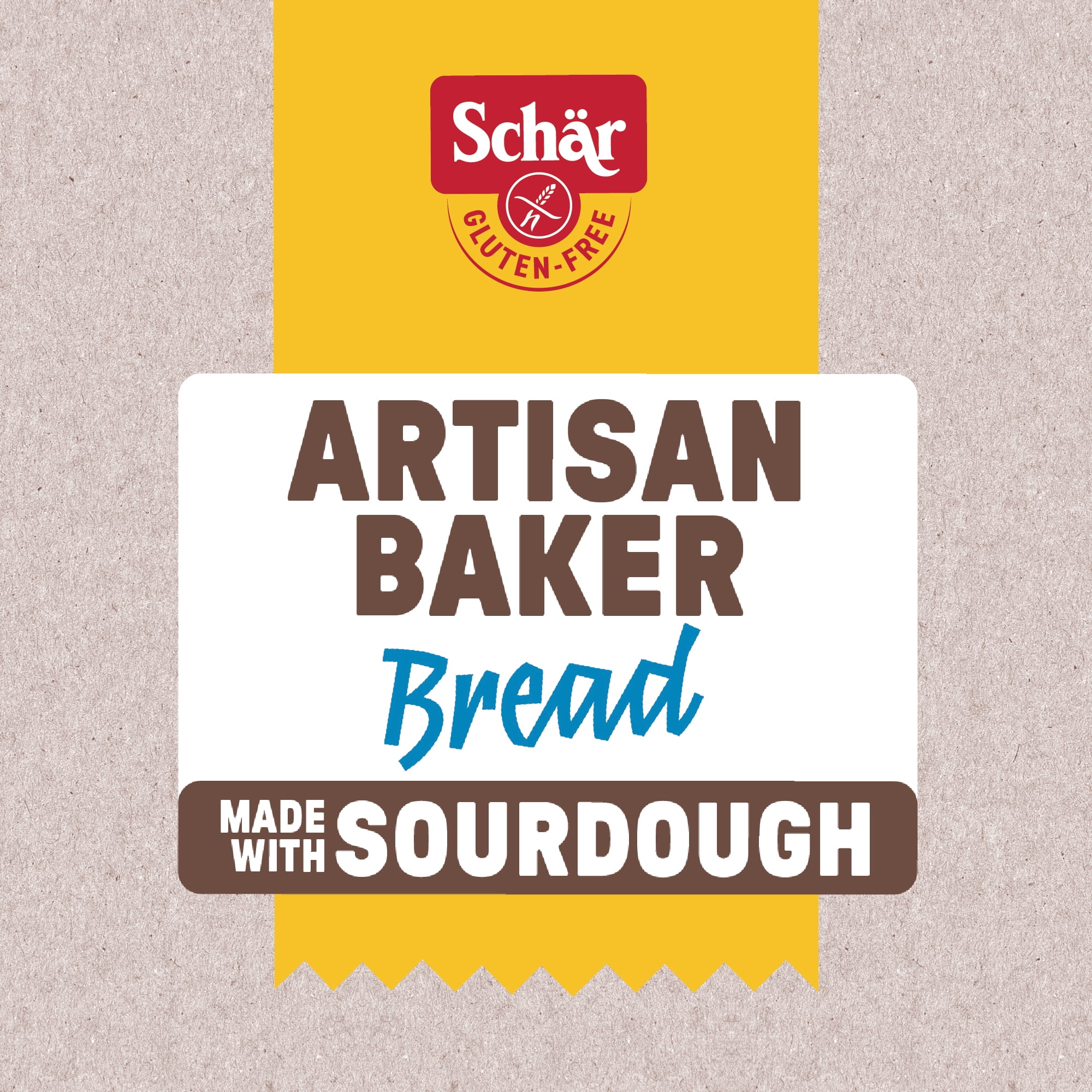 (8 pack) Schar Artisan Baker White Gluten Free Bread, Fresh, 14.1 oz