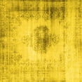 thumbnail image 1 of Ahgly Company Indoor Square Persian Yellow Traditional Area Rugs, 6' Square, 1 of 4