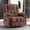 Brown, variant on Ywen Massage Swivel Rocker Recliner Chair with Vibration Massage and Heat Ergonomic Lounge Chair for Living Room with Rocking Function and Side Pocket, 2 Cup Holders, USB Charge Port