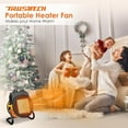 thumbnail image 3 of Ecotronic 1500W Electric 5000Btu Greenhouse Heat blower fan, 3-Speed Adjustable for up to 200 sq ft,, 3 of 9