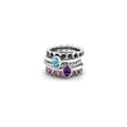 thumbnail image 2 of Gem & Harmony 2/5 Carat (Ctw) Amethyst Ring in Sterling Silver for Women, 2 of 5