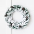 thumbnail image 3 of White Flocking PVC Christmas Wreath Festive Durable for Door Table Decoration, 3 of 8