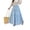 Blue, variant on Boho Long Skirts for Women Hollow Out Embroidery High Waist Skirt Flowy Tiered Maxi Skirt Lightweight Vintage Fashion Skirts Business Casual Outfits Spring Summer 2026 Beach Vacation