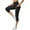 Black, variant on Chbgutlmr Workout Leggings for Women Capris High Waisted Cropped Gym Running Yoga Pants Tight Pockets