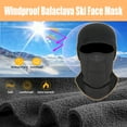 thumbnail image 6 of 2 Pack Winter Face Mask for Men Ski Hat Thermal Balaclava Motorcycle Face Cover Black Cray, 6 of 8