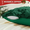 thumbnail image 3 of Christmas Pillow Covers 18x18 inch, Set of 2 Christmas Tree Decoration Soft Plush Faux Fur Throw Pillows Covers for Winter Holiday Festivals Bedroom Sofa Home Decor (Green), 3 of 7
