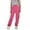 Hot Pink, variant on Girl Pants - Girls Cargo Jogger Pants Elastic Waist Casual Utility Pants With Multi-Pockets Playwear for Kids Toddler - School Kids Clothes,Color:Light Blue,Size:7-8 Years