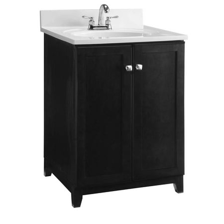- Design House 547257 Shorewood Unassembled Vanity without Top, Cabinet 24-inch, Espresso