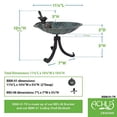 thumbnail image 2 of Scallop Shell Birdbath with Tripod Stand, 2 of 10