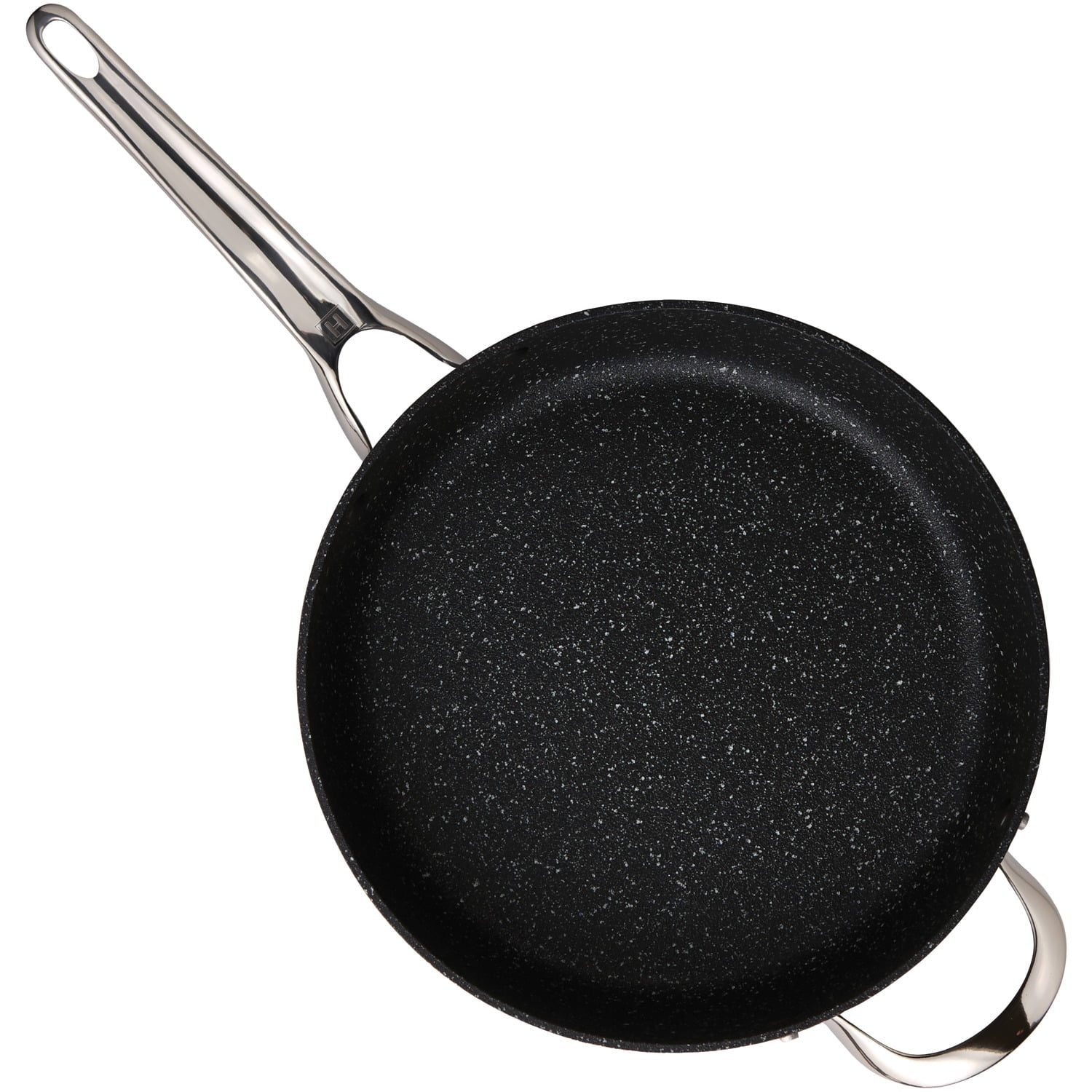 THE ROCK by Starfrit Personal Fry Pan with Stainless Steel Handle, 6.5 