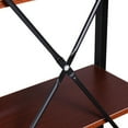 thumbnail image 4 of Patiojoy Computer Desk Home Office Desk PC Laptop Study Workstation Table With 4 Shelves Brown, 4 of 7