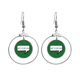 thumbnail image 1 of Daily Language chat feliz cumple Los pendientes cuelgan del aro de la joyería del círculo de la gota Unbranded M, 1 of 3