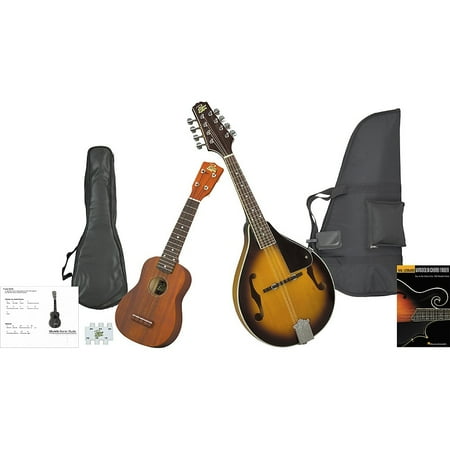 Rogue Mandolin And Ukulele Travel Pack Black