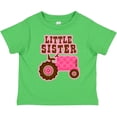 thumbnail image 3 of Inktastic Pink Tractor Little Sister Girls Toddler T-Shirt, 3 of 5