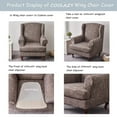 thumbnail image 7 of ATJIA Wing Chair Slipcovers 2 Pieces Stretch Wingback Chair Covers Sofa Slipcover Printing Wingback Armchair Slipcovers, 7 of 7