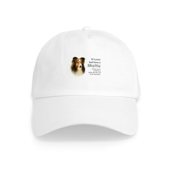 CafePress - Timmy's Sheltie #2 Cap - Adjustable 100% Brushed Unisex Casual Cotton Baseball Cap, Beige, 1