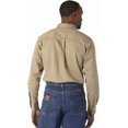 thumbnail image 2 of Wrangler Men's Fr Long Sleeve Work Shirt Big And Tall Beige/Khaki XX- Tall, 2 of 3