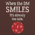 thumbnail image 2 of When the DM Smiles - Tabletop Roleplaying T Shirt - 3X-Large - Maroon, 2 of 5