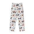 thumbnail image 6 of Uemuo Halloween Dachshund Pattern Men's Wide Leg Palazzo Lounge Pants with Pockets Light Weight Loose Comfy Casual Pajama Pants-X-Large, 6 of 9