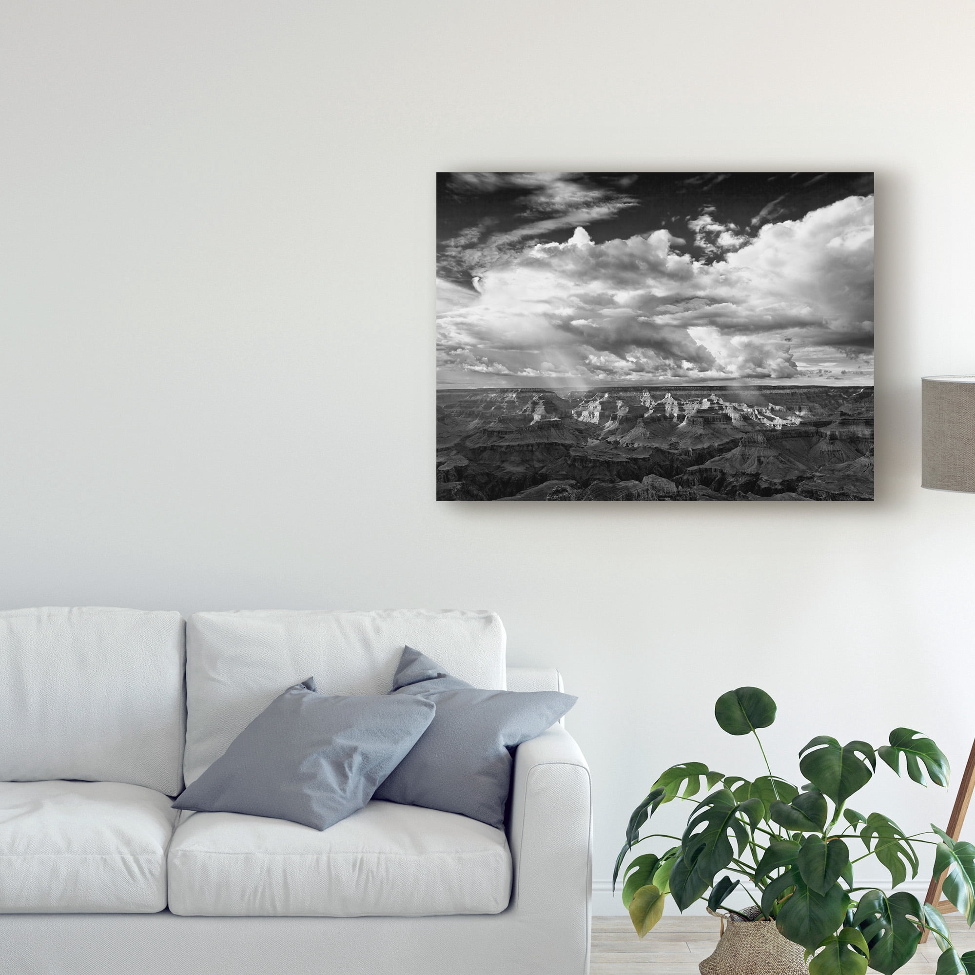 Trademark Fine Art 'Black And White Desert View IV' Canvas Art by David Drost