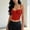 Red, variant on Ovbmpzd Fishbone Womens Everyday Underwear Bras Sexy Pink Sheaperwear Slim Padded Cami Bras,80