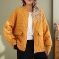 thumbnail image 2 of Yuyuzo Womens Lightweight Quilted Jackets Long Sleeve Open Front Button down Fall Jackets with Pockets, 2 of 4