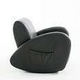 thumbnail image 2 of Qaba 20" Kids Sofa Side Pocket Armchair Rocking Recliner PU Furniture, Gray, 2 of 8