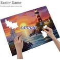 thumbnail image 5 of Puzzles For Adults 50 Pieces Sunset On The Ocean Beach Formation Wooden Educational Games For Family Friend Home Decor  Jigsaw Puzzle Funny Wall Art Gift, 5 of 9