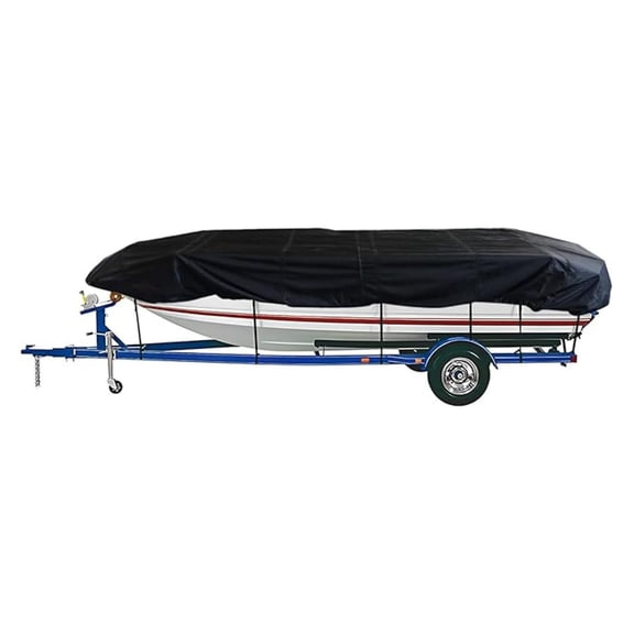 Boat Cover Replacement for Jon Boats 16ft Heavy Duty Polyester Black