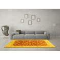 thumbnail image 3 of Ahgly Company Indoor Rectangle Oriental Yellow Modern Area Rugs, 4' x 6', 3 of 4