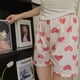 thumbnail image 1 of Pantalones para caminar. Pantalones de pijama de dibujos animados para mujer, pantalones cortos holgados de verano para estar en casa, pantalones de verano para usar., 1 of 6