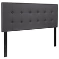 thumbnail image 1 of Lennox Tufted Upholstered Full Size Headboard in Gray Vinyl, 1 of 9