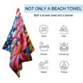 thumbnail image 2 of Independence Day Of The United States Flag Ultra Fine Fiber Beach Towels for Travel And Quick Drying Absorbent Towels for Swimming, 2 of 7