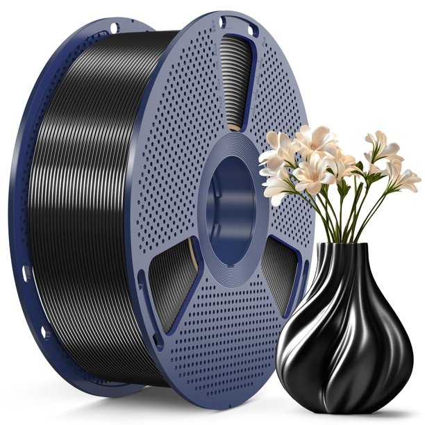 Filamento para impresora 3D SUNLU Silk PLA 1.75 mm 1 kg negro